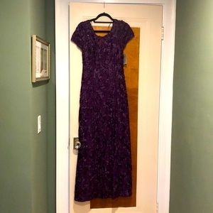 Nordstrom Alex Evenings Eggplant Gown